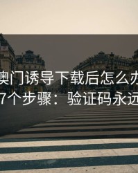 被99tk澳门诱导下载后怎么办？手机自检的7个步骤：验证码永远别外发